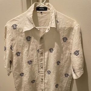 Versace jeans couture button down t shirt